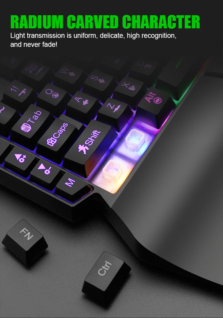 Luminous Gaming Mechanical Keyboard Mouse Converter