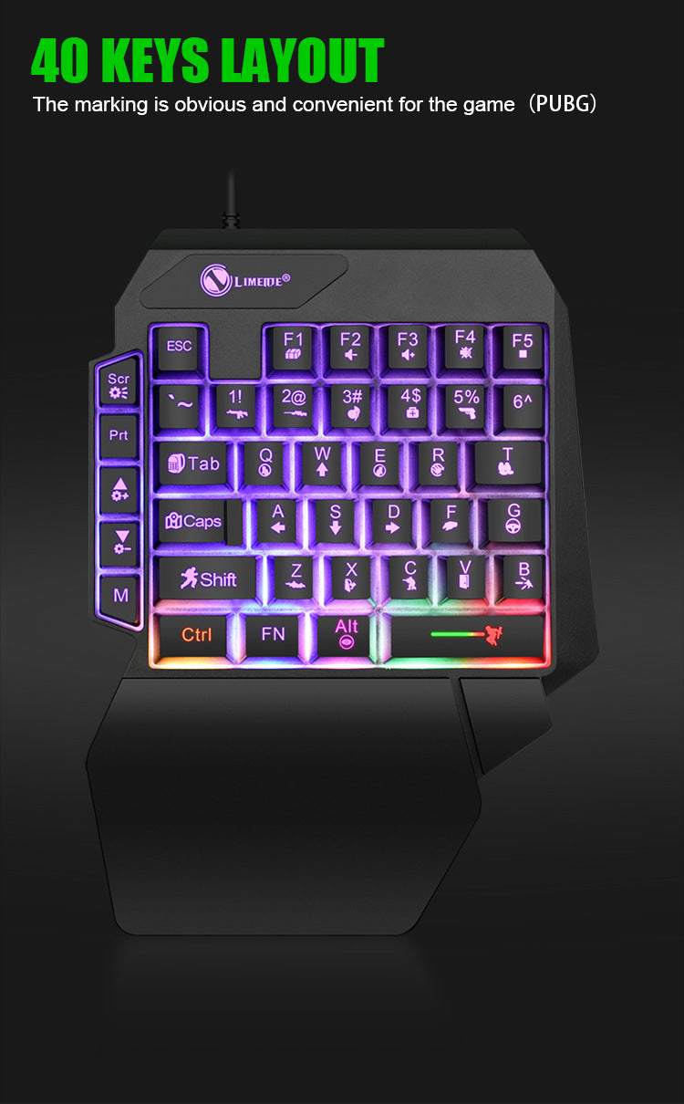 Luminous Gaming Mechanical Keyboard Mouse Converter