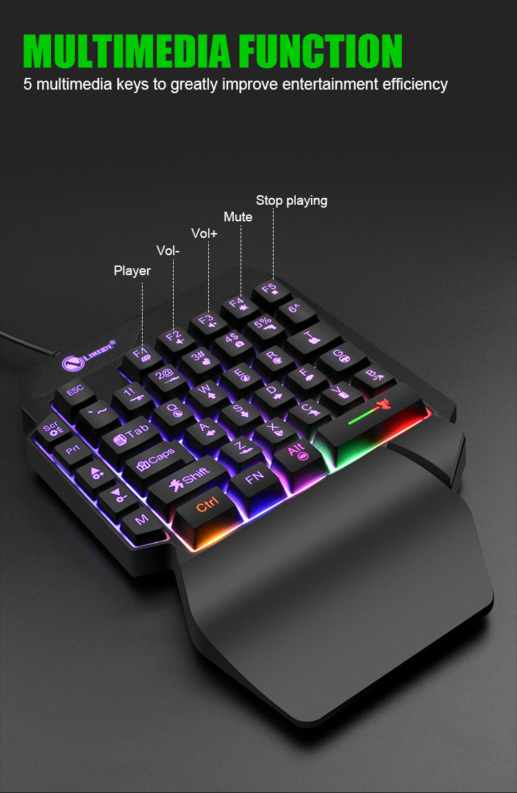 Luminous Gaming Mechanical Keyboard Mouse Converter