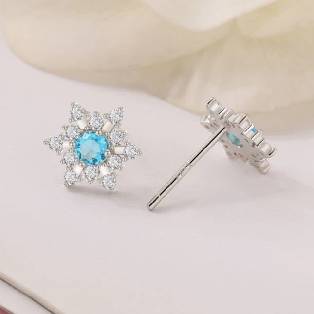 S925 Silver Female Simple Temperamental And Personalized Rhinestone Earrings