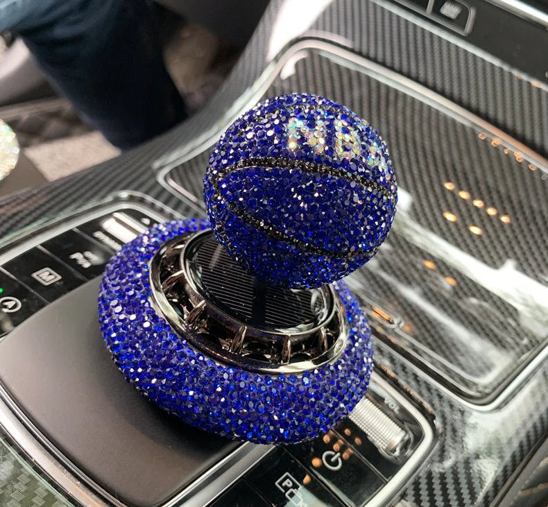 Solar Car Perfume Decoration Rotating Ball Ornamen