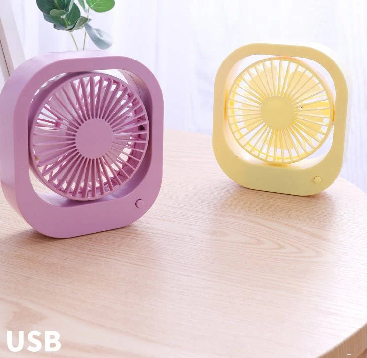 USB Desk Fan Portable Desktop Table Fan With 2 Speed 180 Rotation Adjustable Strong Wind Quiet Mini Fan For Office Household 22.00 AED