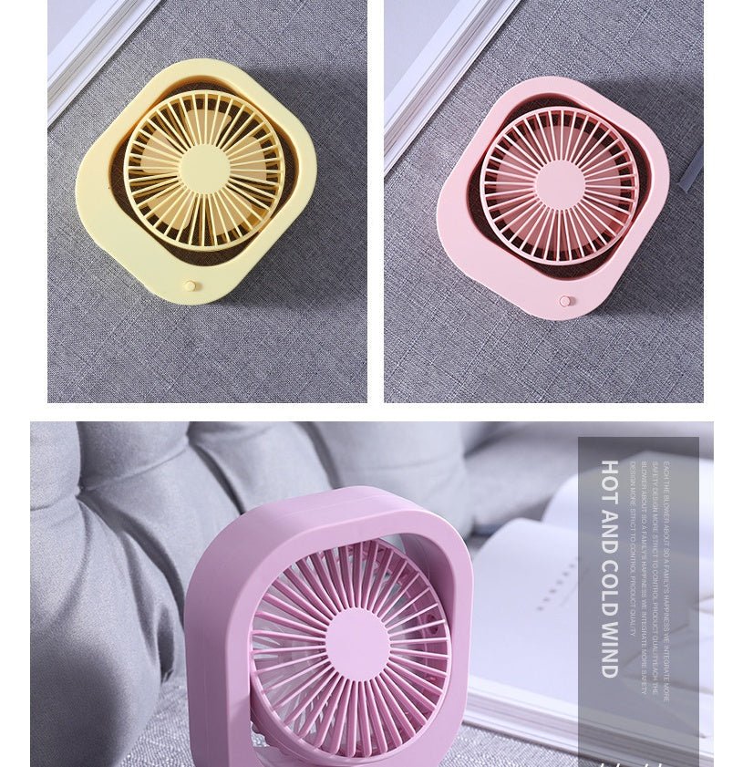 USB Desk Fan Portable Desktop Table Fan With 2 Speed 180 Rotation Adjustable Strong Wind Quiet Mini Fan For Office Household 22.00 AED