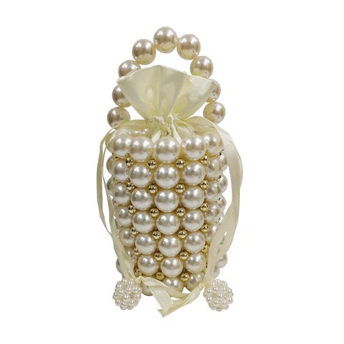 Women's Acrylic Dyed Handmade Beaded Handbag