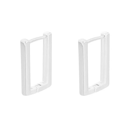 Europe And America Cross Border Hot Sale Geometry Rectangle Ear Clip Indifference Trend All-match Fashion Earrings Personalized Creative Ornament Female