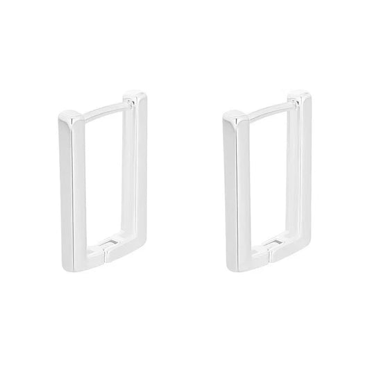 Europe And America Cross Border Hot Sale Geometry Rectangle Ear Clip Indifference Trend All-match Fashion Earrings Personalized Creative Ornament Female