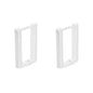 Europe And America Cross Border Hot Sale Geometry Rectangle Ear Clip Indifference Trend All-match Fashion Earrings Personalized Creative Ornament Female