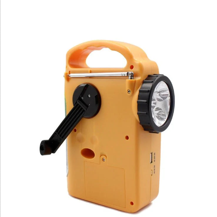 Hand-Cranked Radio Emergency Light