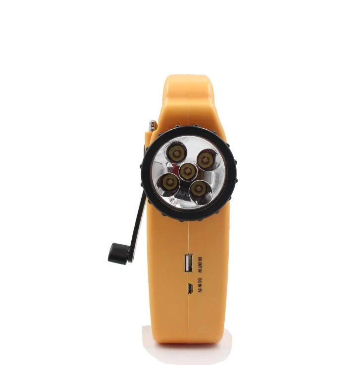 Hand-Cranked Radio Emergency Light