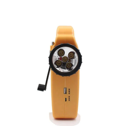 Hand-Cranked Radio Emergency Light