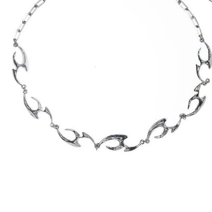 New Irregular Shaped Metal Necklace
