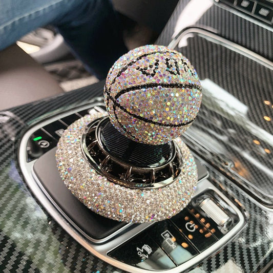 Solar Car Perfume Decoration Rotating Ball Ornamen