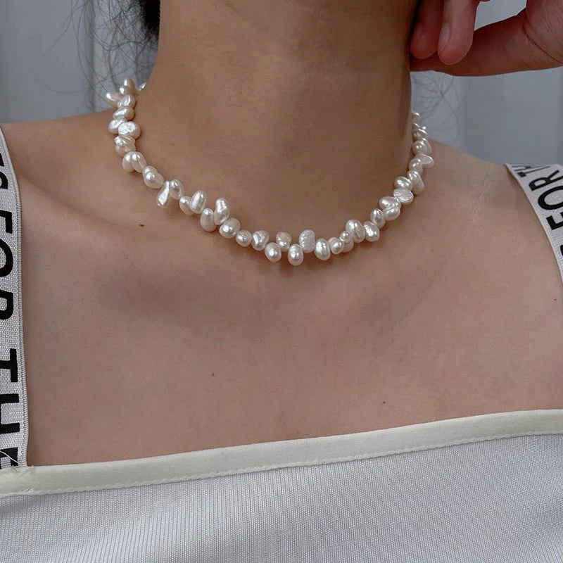 Women's Pearl Necklace Natural Niche